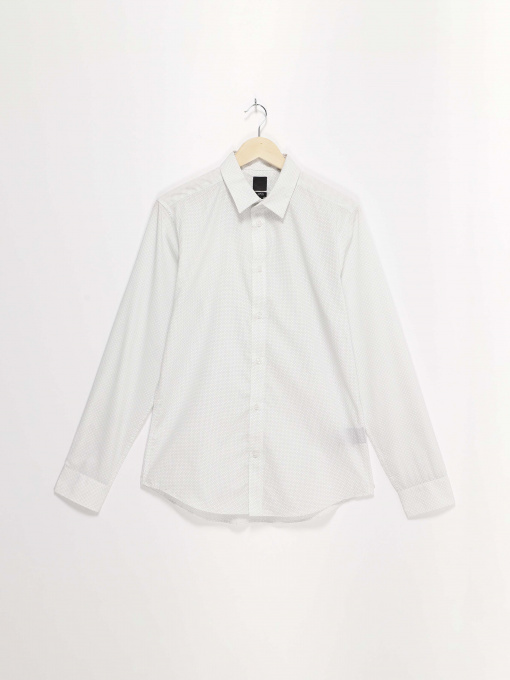 Рубашка H&M модель 0781758_білий з чорним Фото