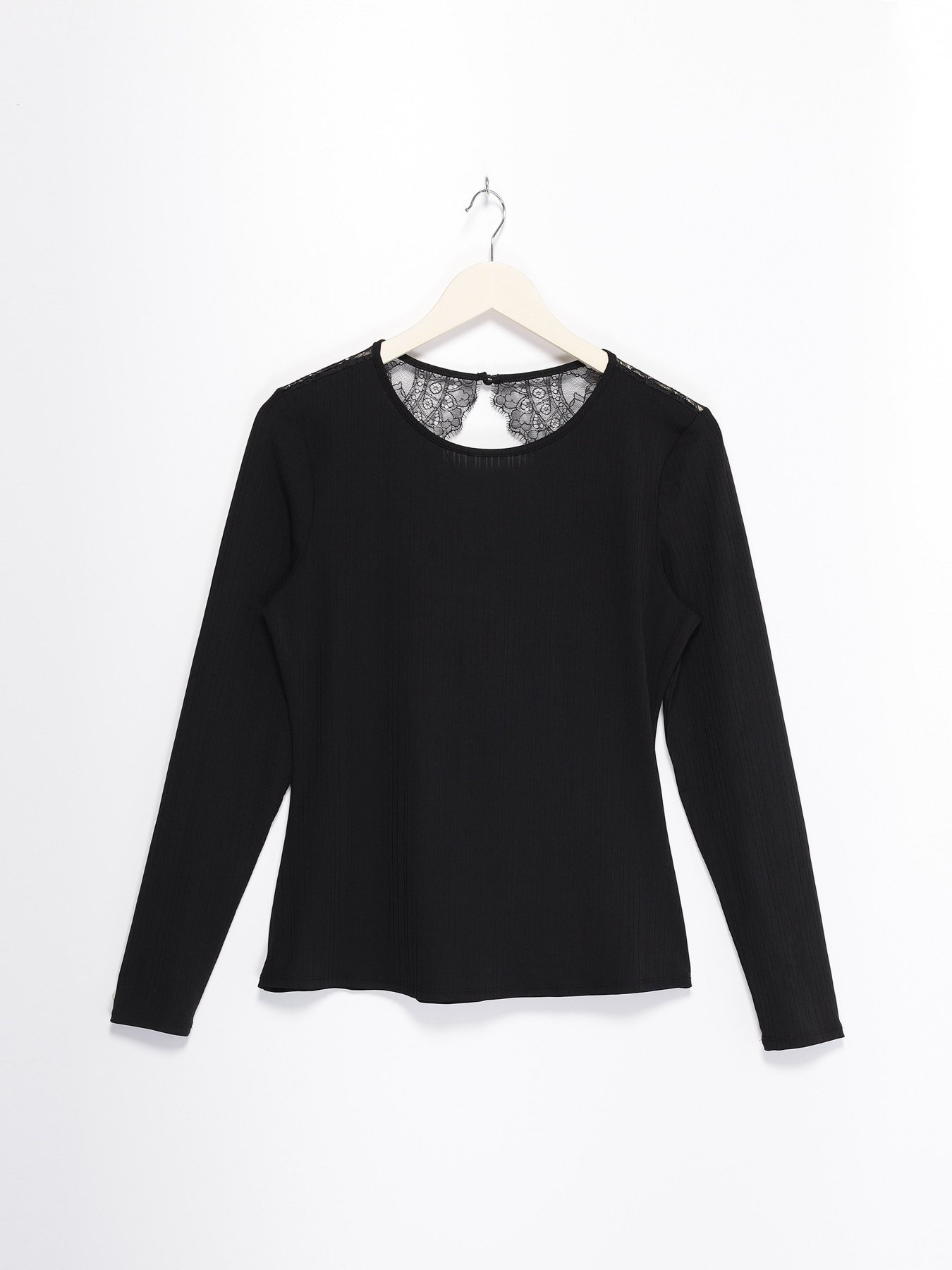 Лонгслив H&M модель 0788768_чорний Фото