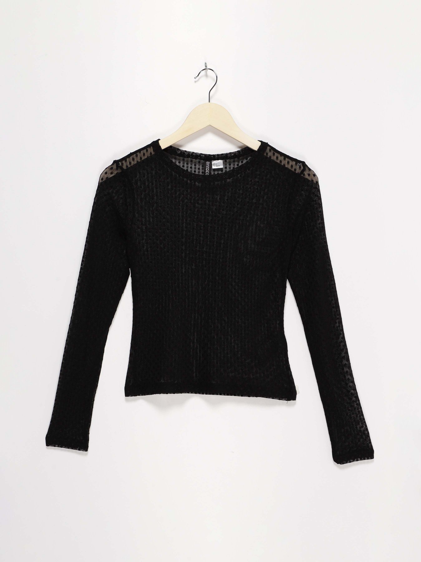 Лонгслив H&M модель 0792521_чорний Фото