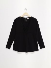 Лонгслив H&M модель 0796793_чорний Фото