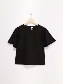 Футболка H&M модель 0820671_чорний Фото