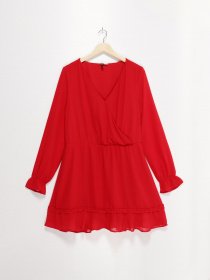 Платье мини H&M модель 0829432_червоний Фото