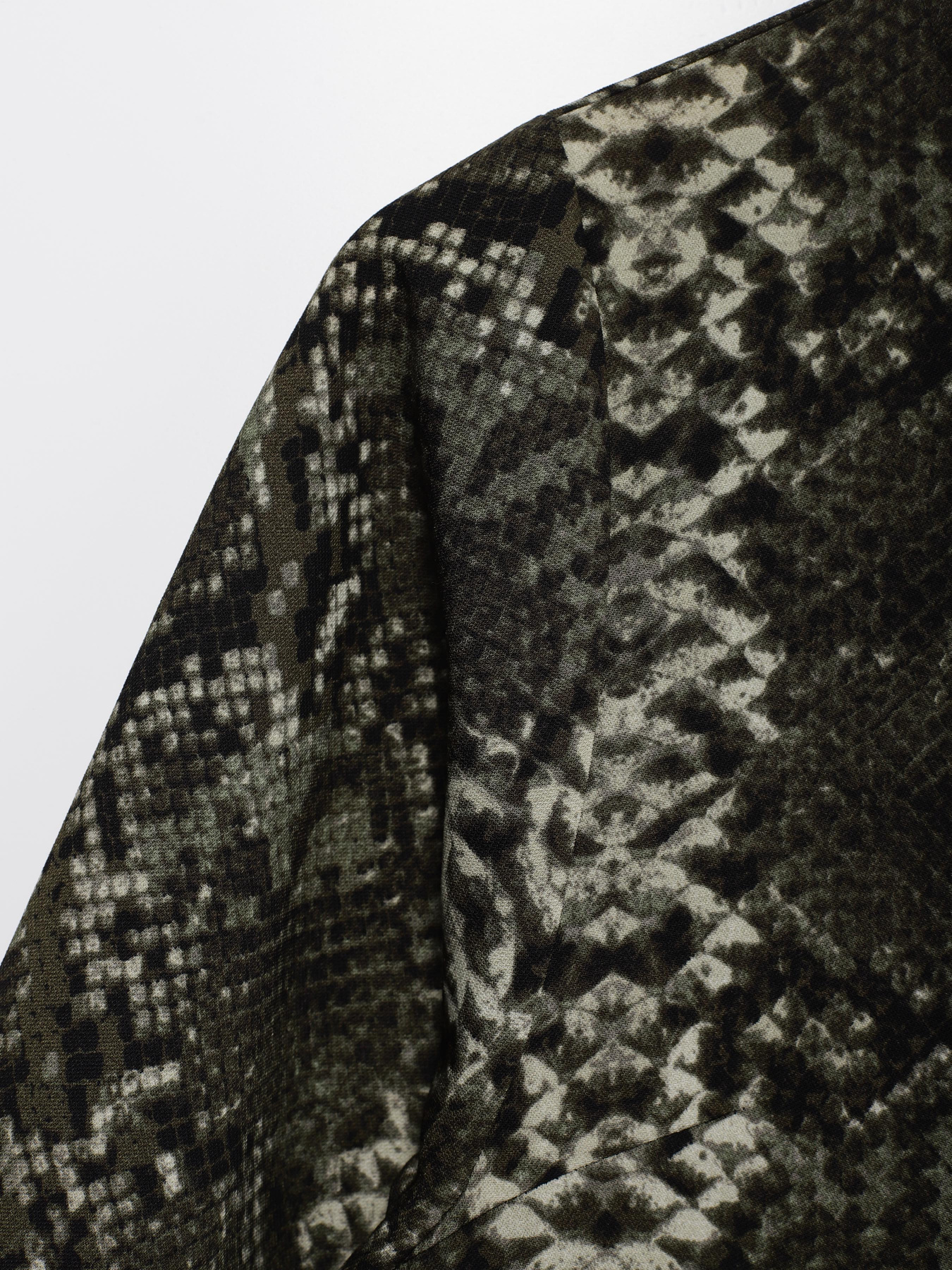 Платье мини H&M модель 0830770_хакі комб. Фото