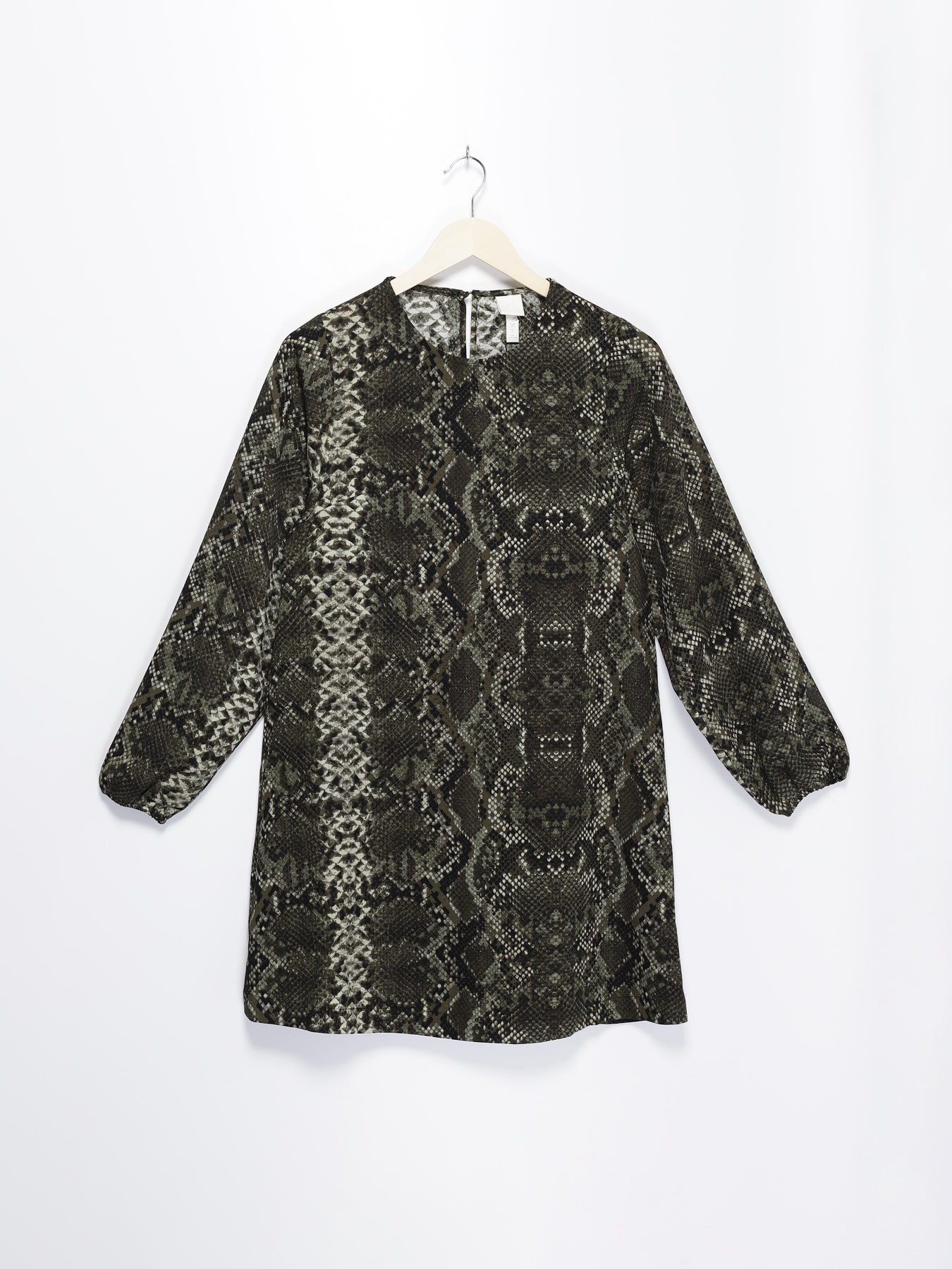 Сукня міні H&M модель 0830770_хакі комб. Фото