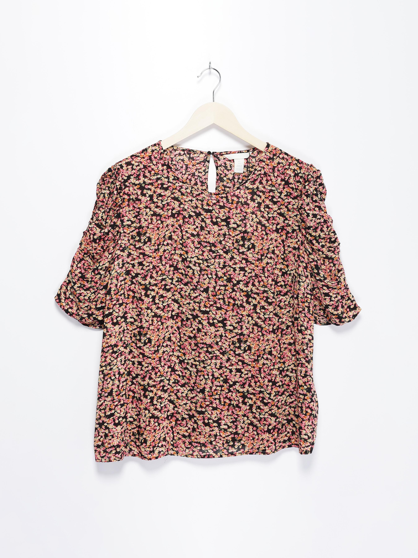 Блуза H&M модель 0840604_чорний комб. Фото