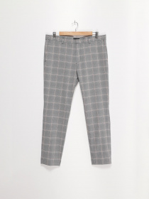 Брюки повседневные H&M модель 0843614_сірий комб. Фото