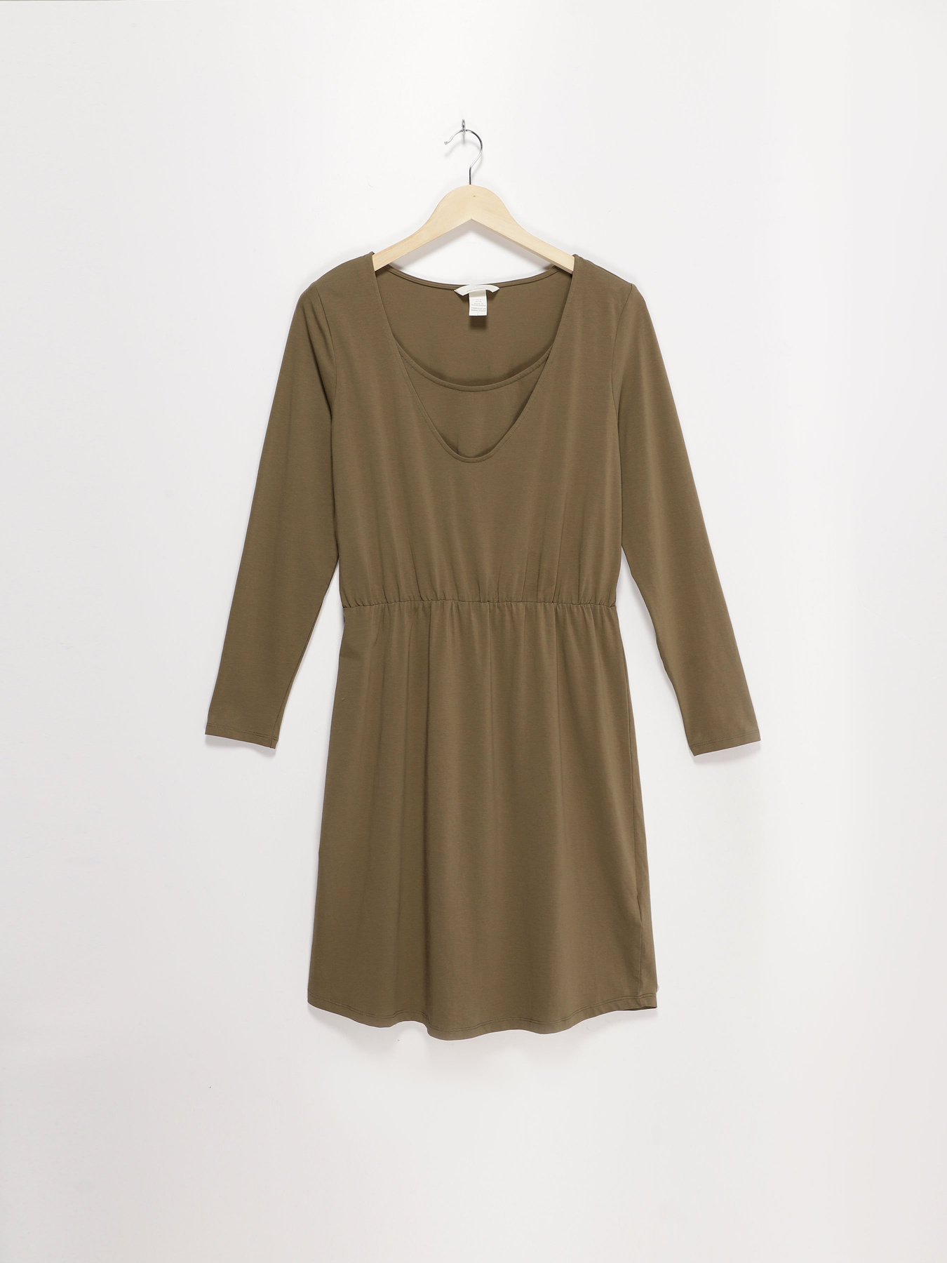 Платье мини H&M модель 0852488_хакі Фото