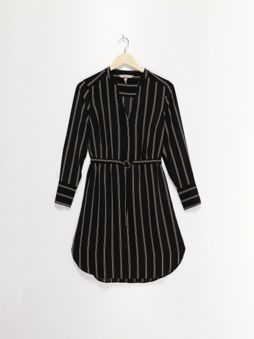 Платье мини H&M модель 0860523_чорний комб. Фото