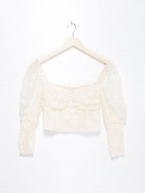 Блуза H&M модель 0888473_бежевий Фото