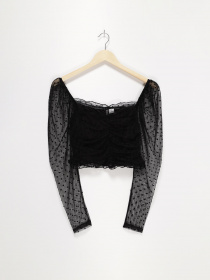 Блуза H&M модель 0898109_чорний Фото