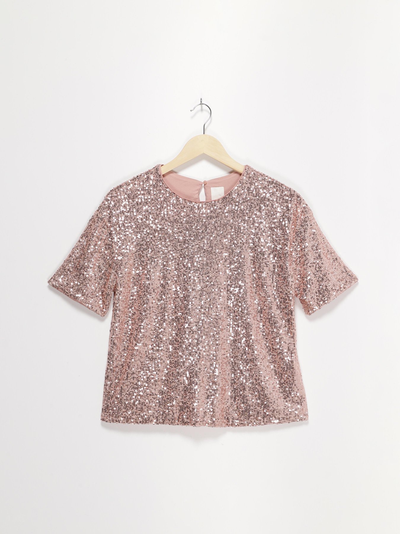 Блуза H&M модель 0908563_рожевий комб. Фото