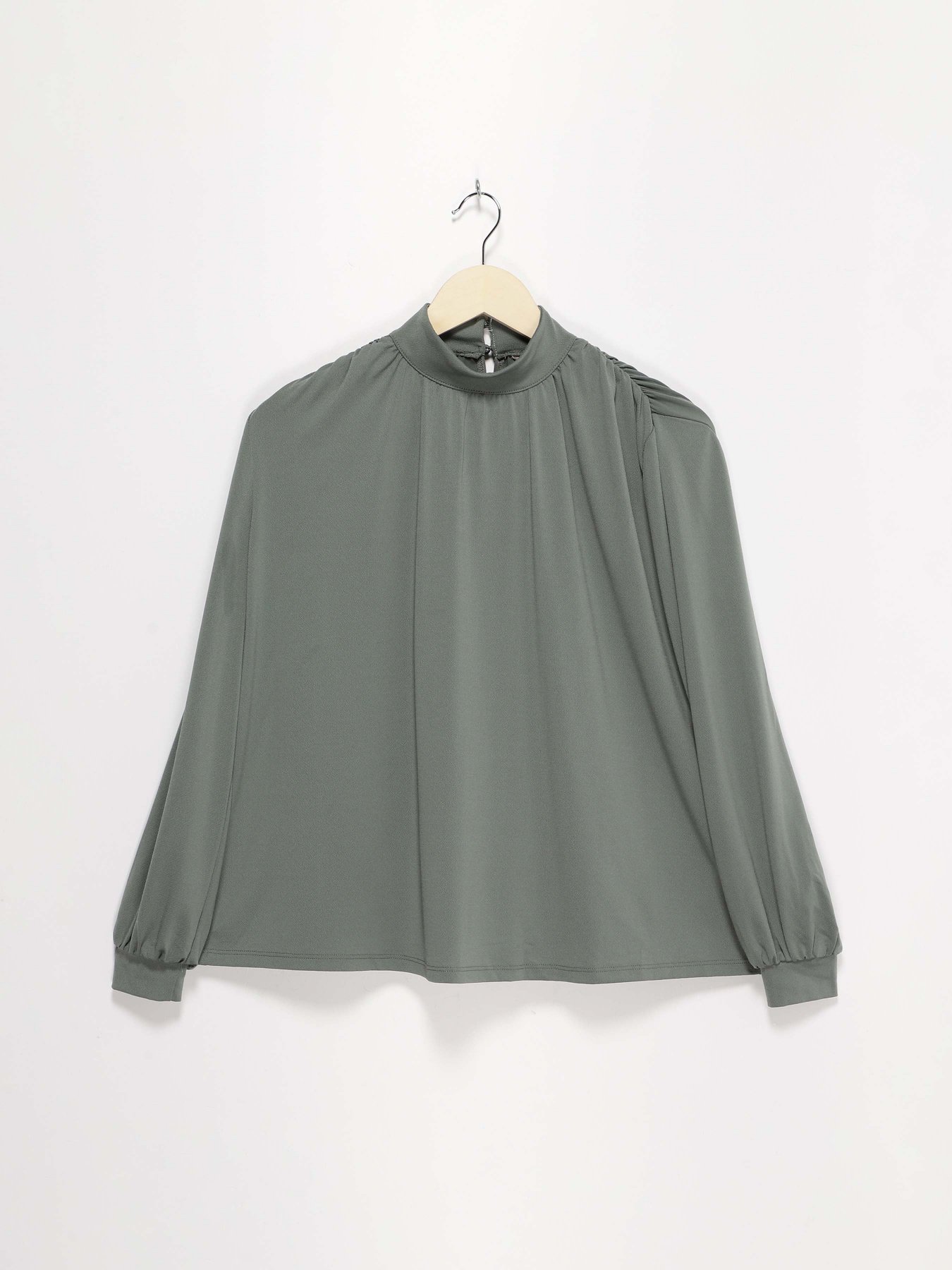 Блуза H&M модель 0920529_оливковий Фото