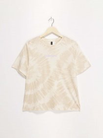 Футболка H&M модель 0926694_бежевий комб. Фото