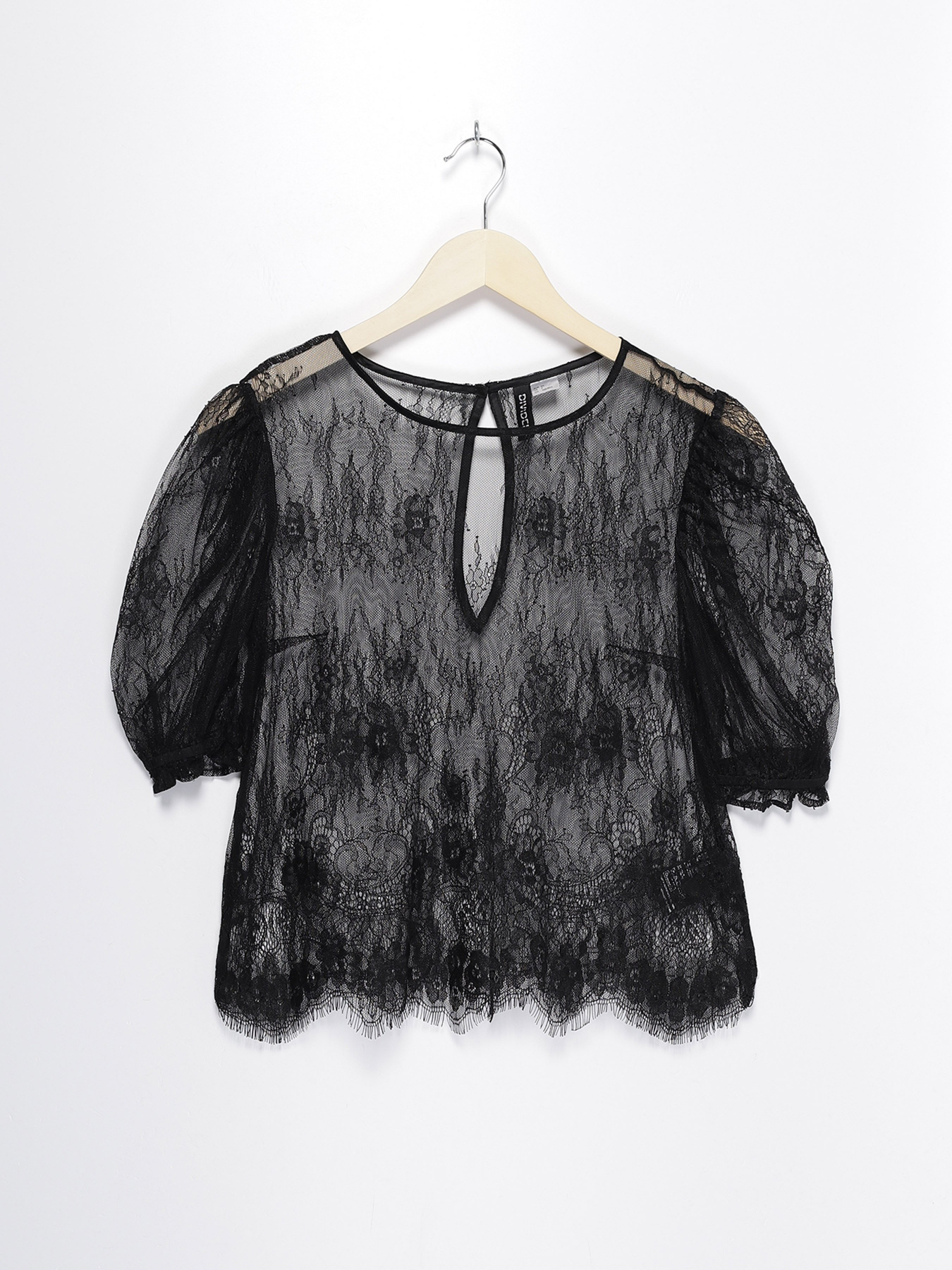 Блуза H&M модель 0928189_чорний Фото