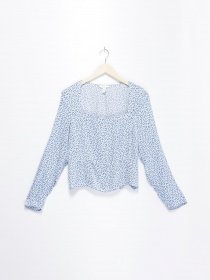 Блуза H&M модель 0942342_с.синій комб. Фото