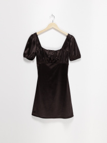 Платье мини H&M модель 0943347_т.коричневий Фото