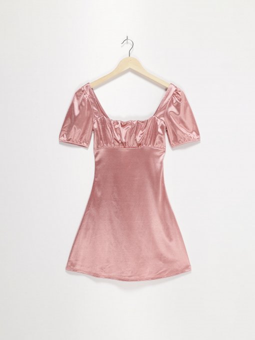 Сукня міні H&M модель 09433472_рожевий Фото