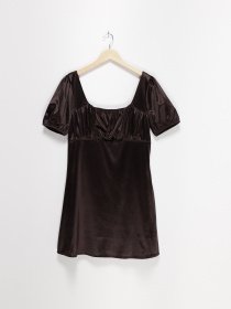 Платье мини H&M модель 09433472_т.коричневий Фото