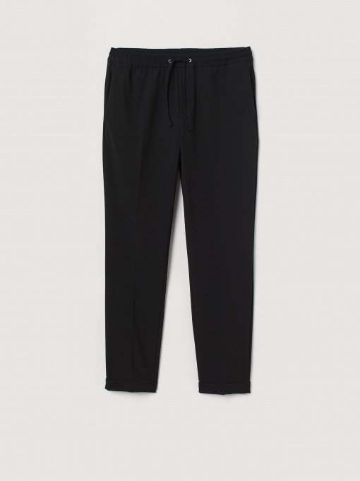 Повсякденні штани H&M модель 0766402_чорний Фото