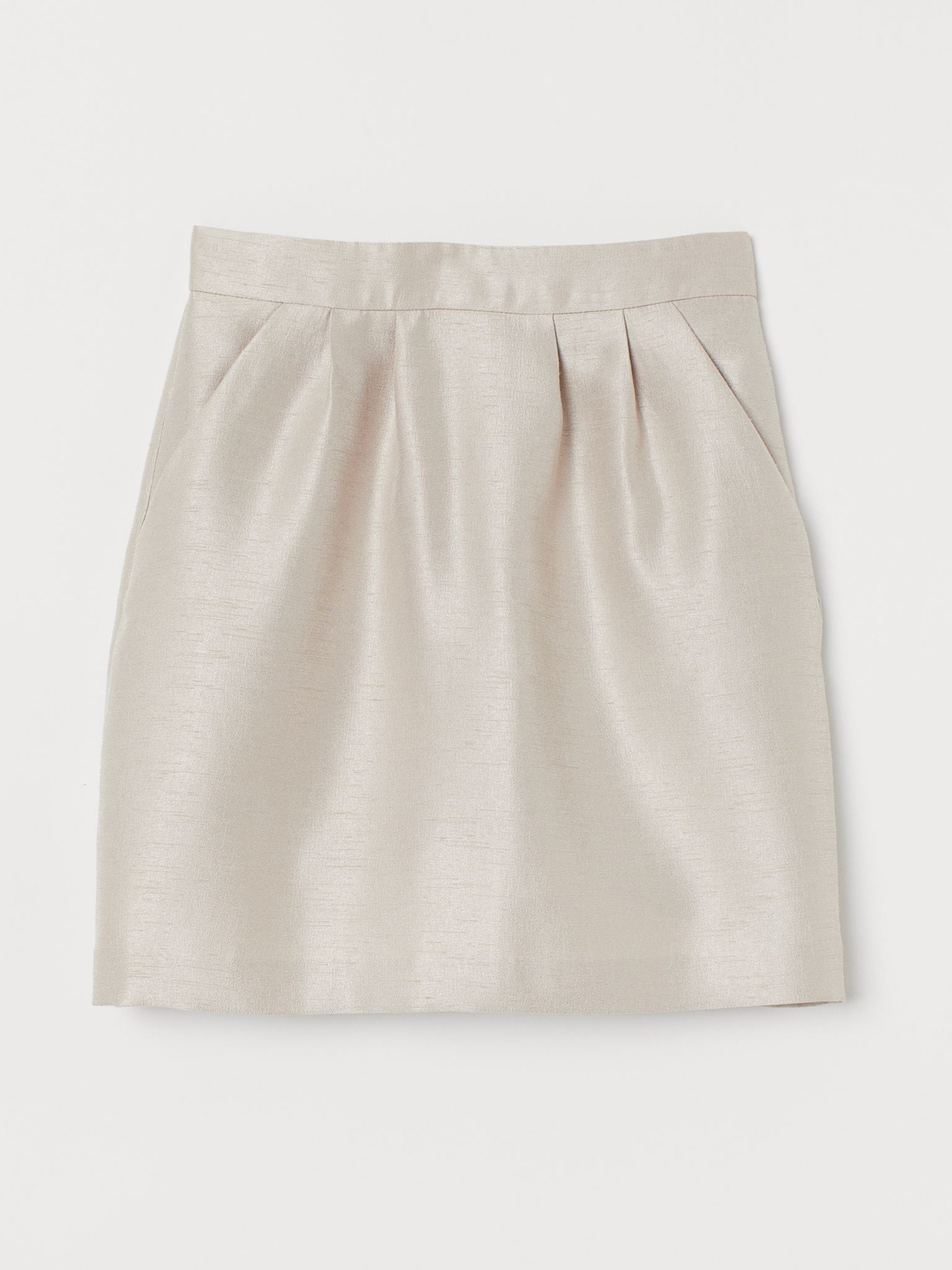 Спідниця міді H&M модель 0766829_с.бежевий Спідниця міді H&M модель 0766829_с.бежевий Фото