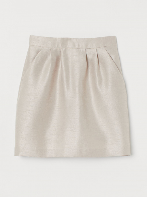 Юбка миди H&M модель 0766829_с.бежевий Фото