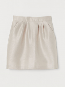 Спідниця міді H&M модель 0766829_с.бежевий Спідниця міді H&M модель 0766829_с.бежевий Фото