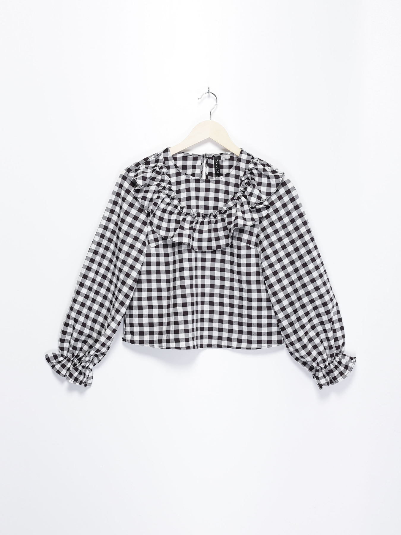 Блуза H&M модель 0961446_білий з чорним Фото