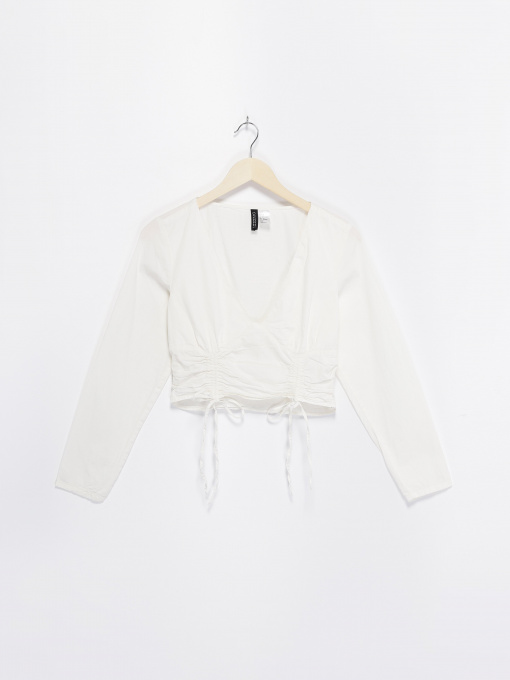 Блуза H&M модель 0968541_білий Фото