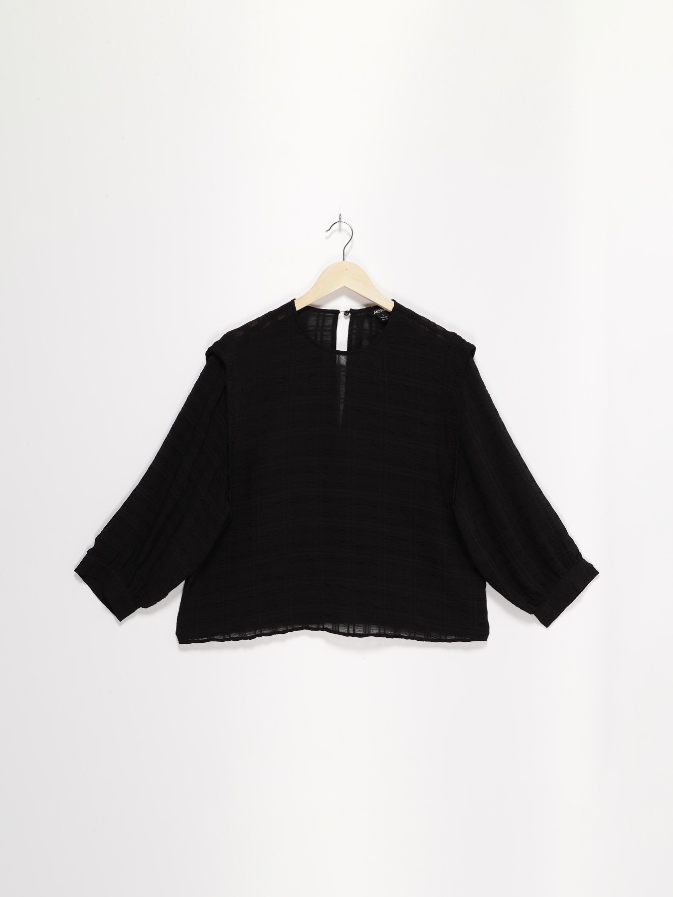 Блуза H&M модель 0974986_чорний Фото