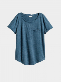 Футболка H&M модель 0189955_т.синій Фото