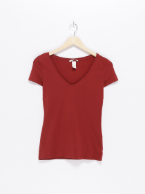 Футболка H&M модель 0215248_т.помаранчевий Фото