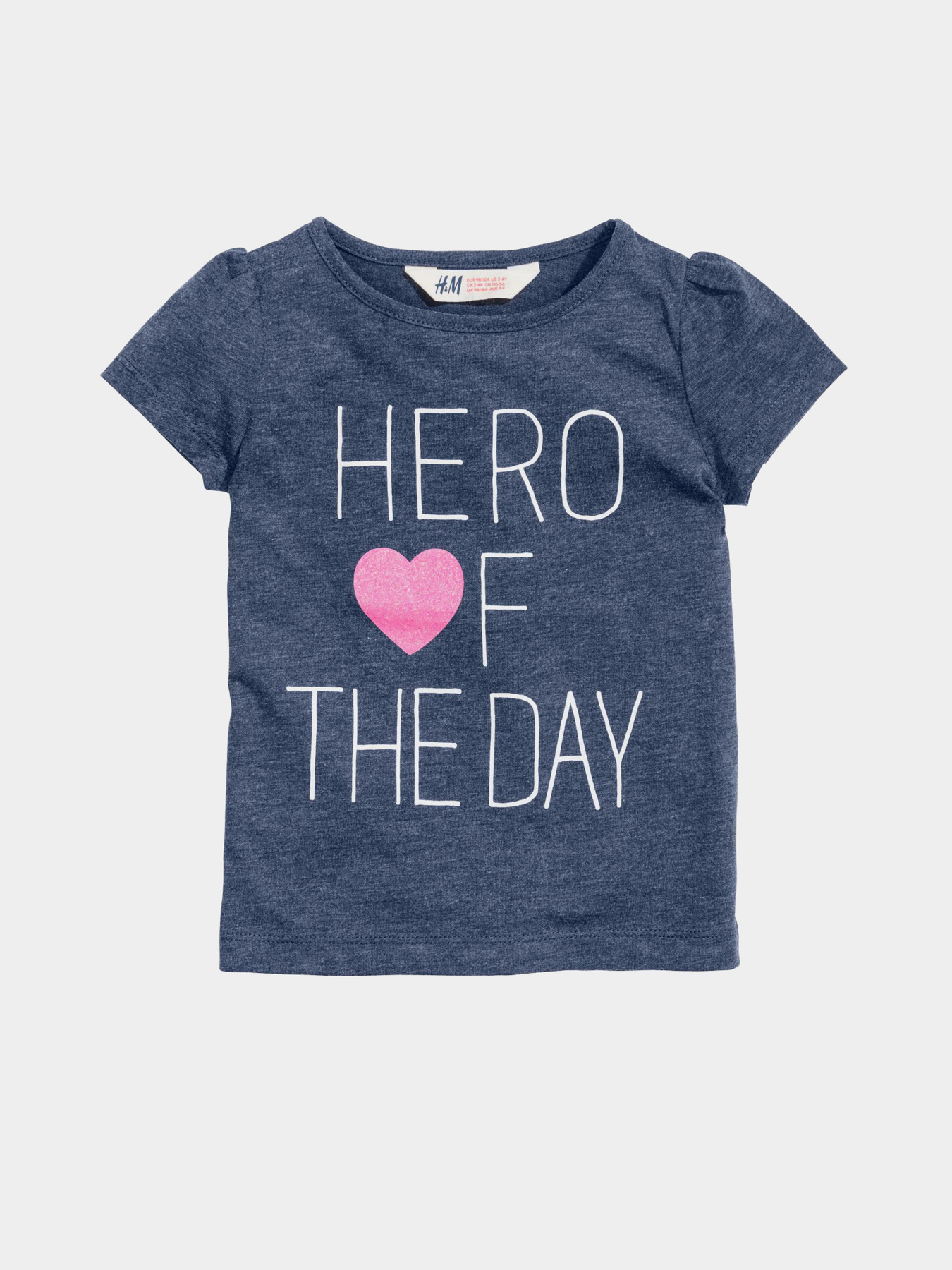 Футболка H&M модель 0350267_т.синій комб. Фото