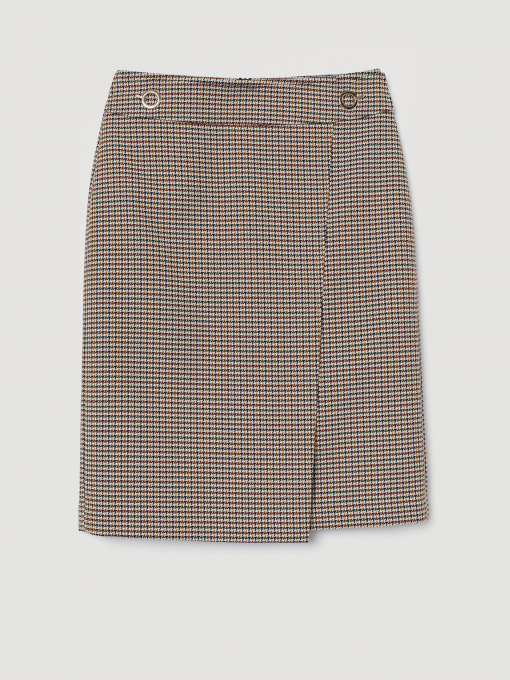 Юбка миди H&M модель 0778476_т.сірий комб. Фото