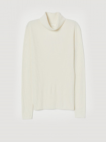 Водолазка H&M модель 0779324_молочний Фото