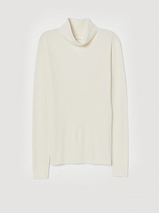 Водолазка H&M модель 0779324_молочний Фото