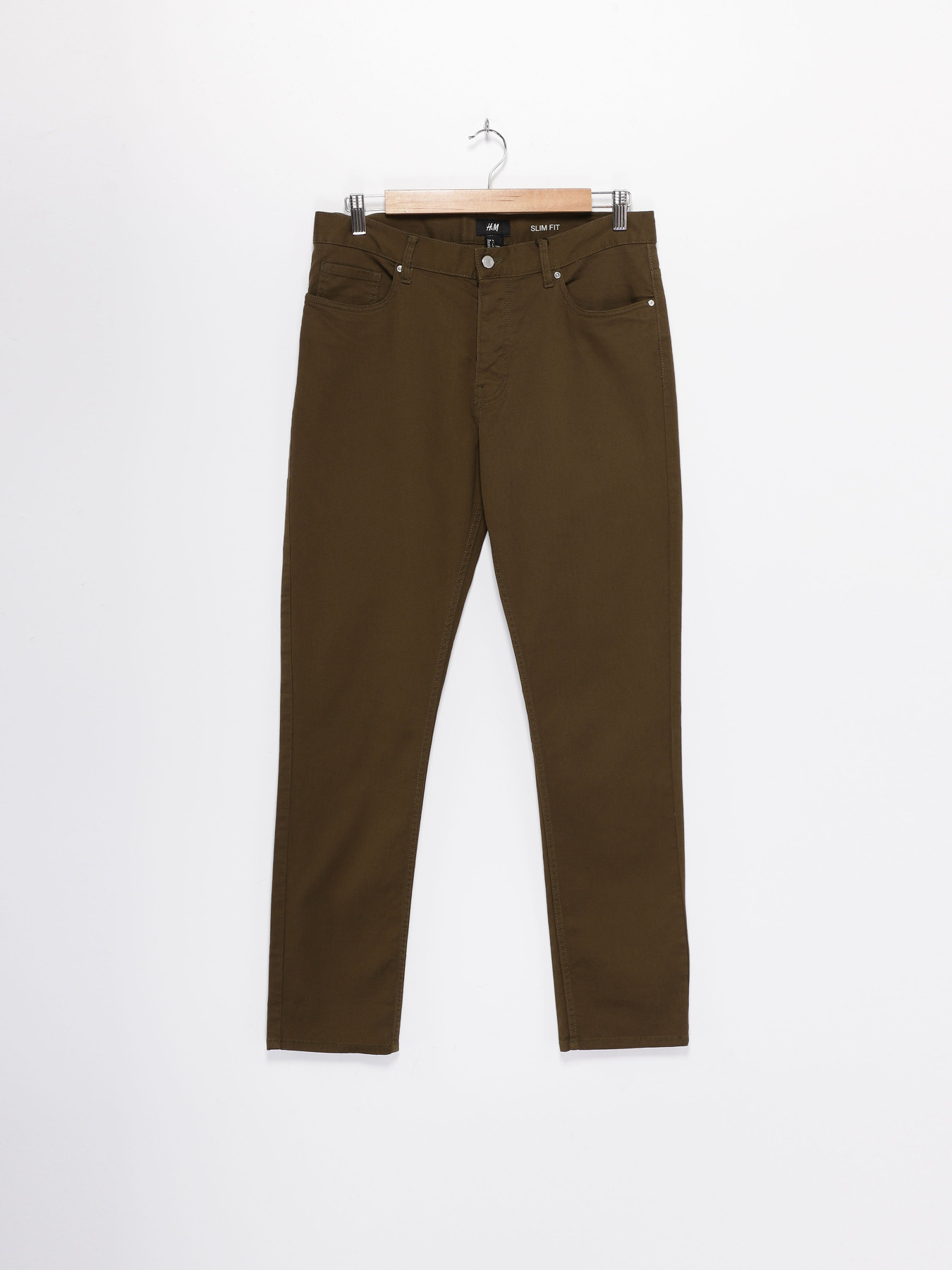 Повседневные штаны H&M модель 0411758_хакі Фото