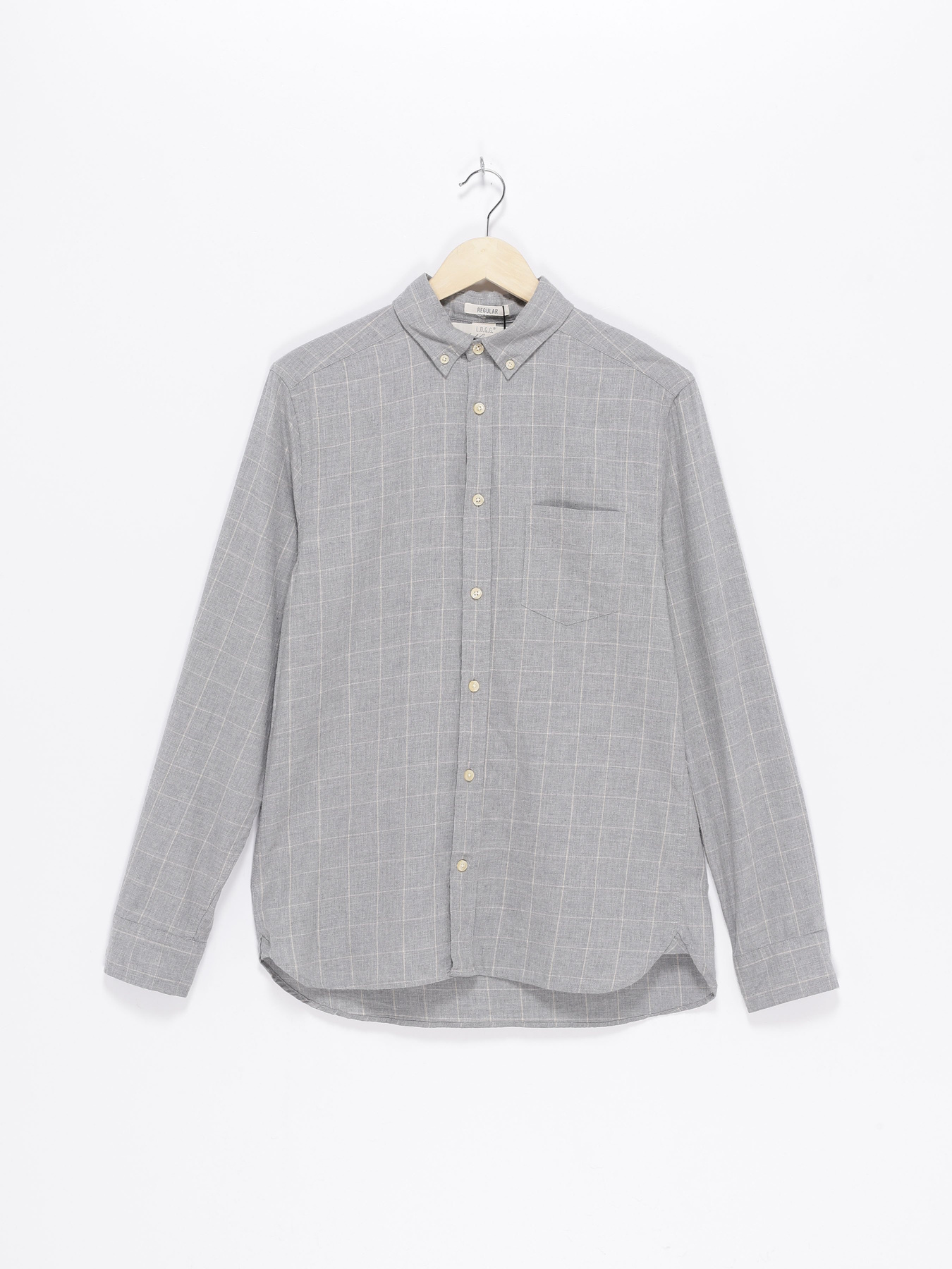 Рубашка H&M модель 0422950_сірий комб. Фото