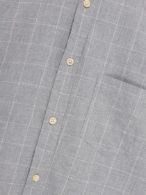 Рубашка повседневная H&M модель 0422950_сірий комб. Рубашка повседневная H&M модель 0422950_сірий комб. Фото