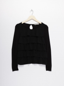 Лонгслив H&M модель 0423601_чорний Фото