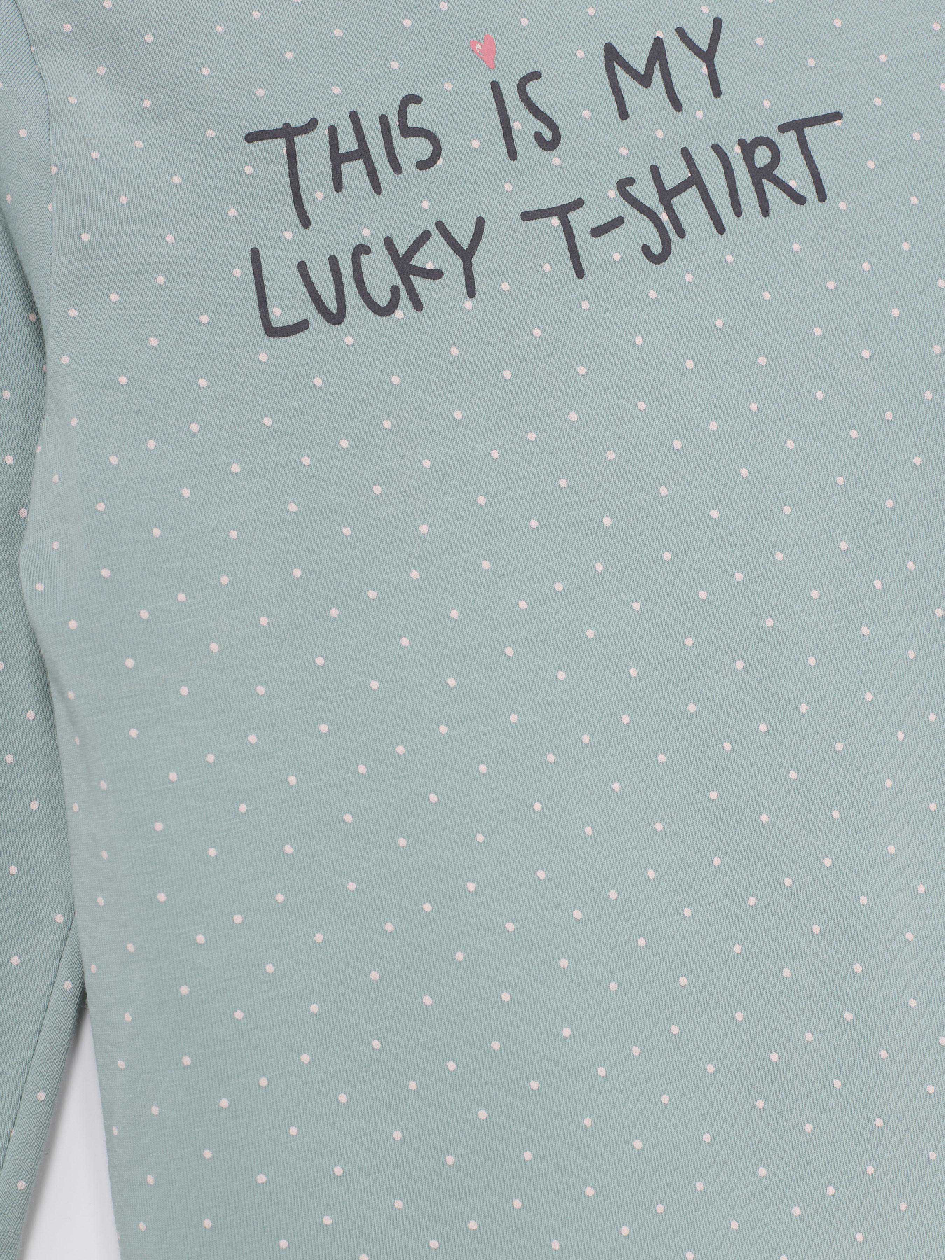 Лонгслив H&M модель 0429006_с.бірюзовий комб. Фото