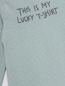 Лонгслив H&M модель 0429006_с.бірюзовий комб. Фото