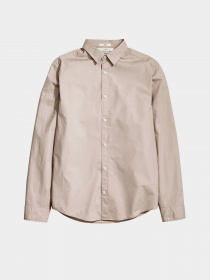 Сорочка повсякденна H&M модель 0436711_бежевий Сорочка повсякденна H&M модель 0436711_бежевий Фото