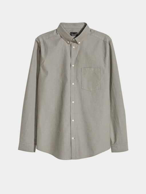Сорочка повсякденна H&M модель 0437034_с.хакі Фото