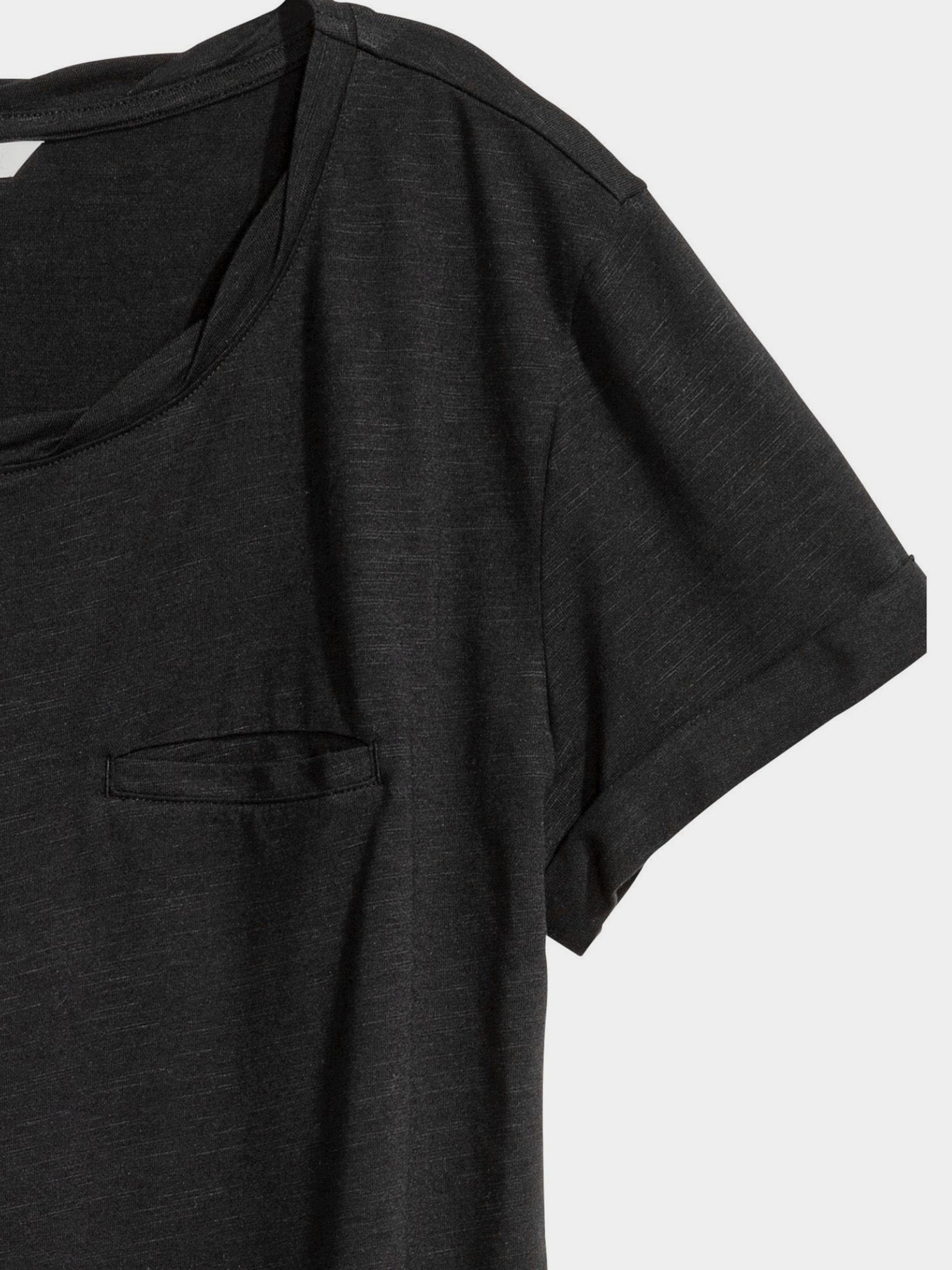 Футболка H&M модель 0439577_чорний Фото