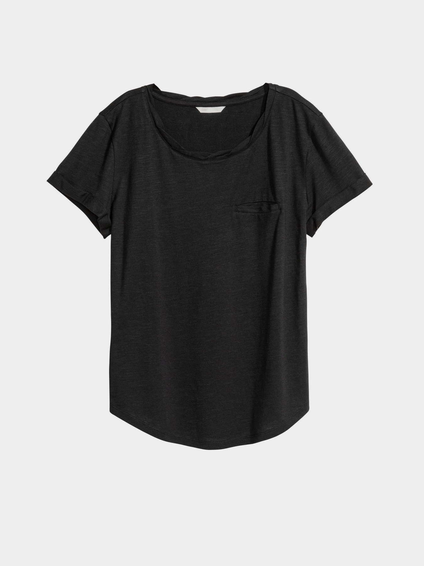 Футболка H&M модель 0439577_чорний Фото