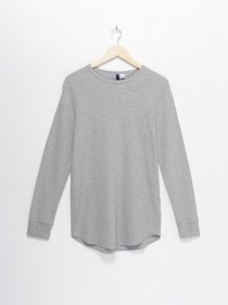 Лонгслив H&M модель 0440119_сірий Фото