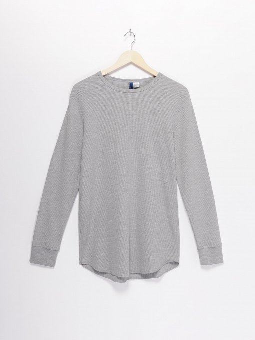 Лонгслив H&M модель 0440119_сірий Фото