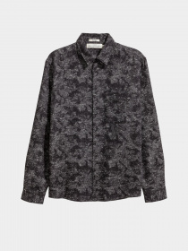 Рубашка H&M модель 0454588_чорний комб. Фото
