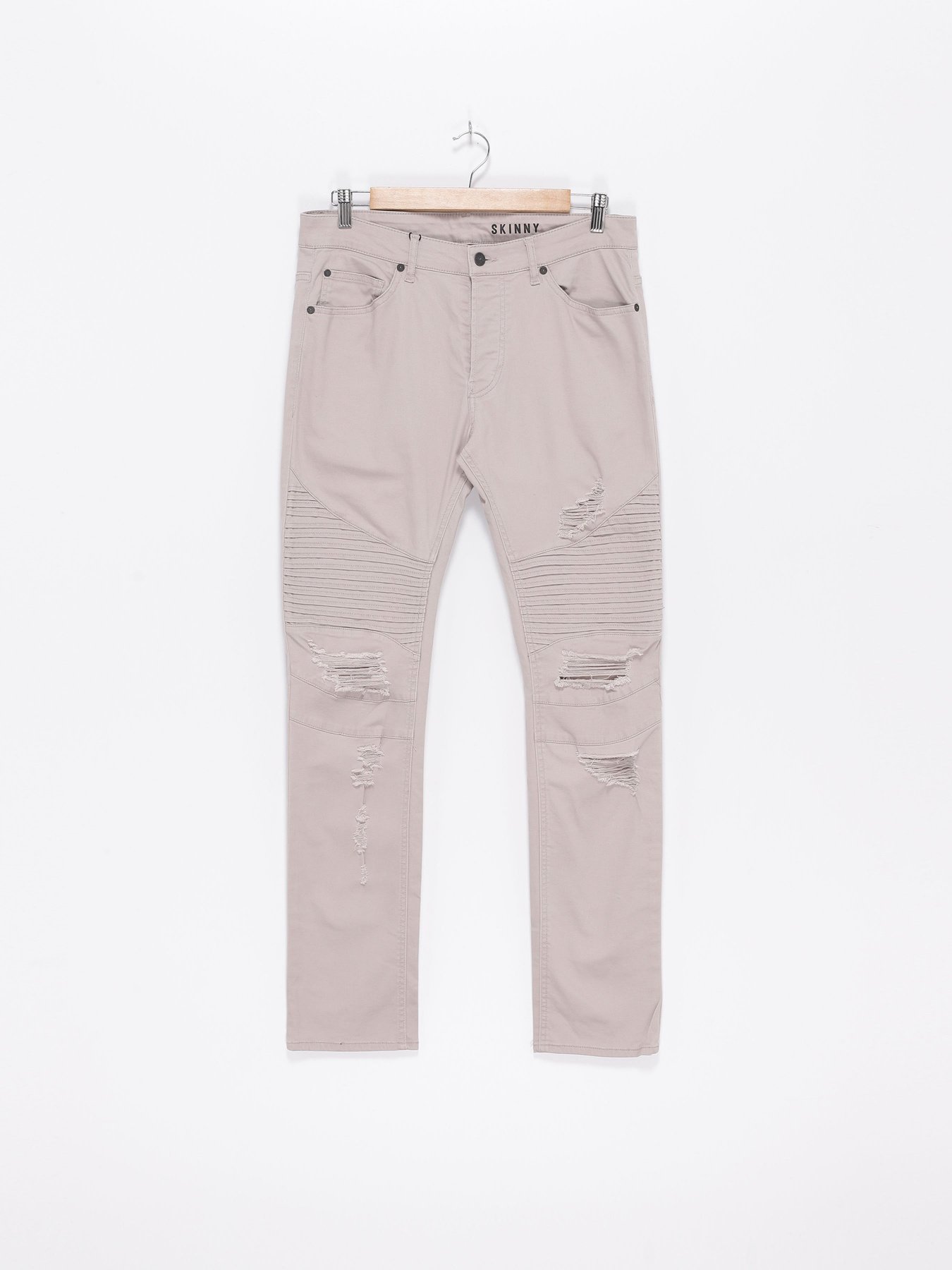 Брюки повседневные H&M модель 0458428_бежевий Фото