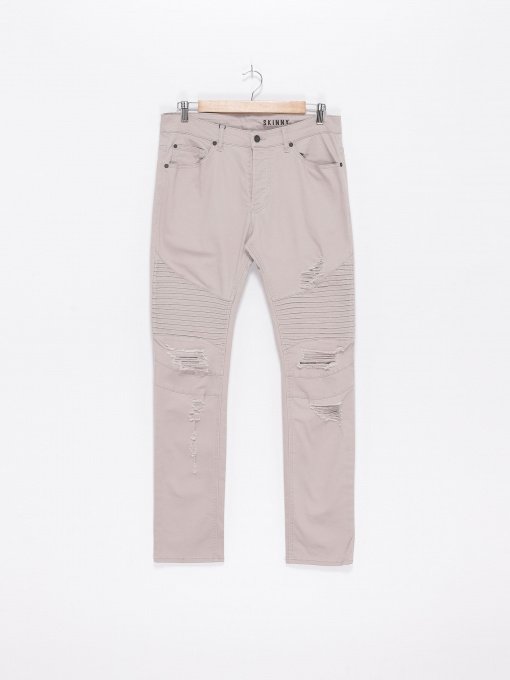 Брюки повседневные H&M модель 0458428_бежевий Фото